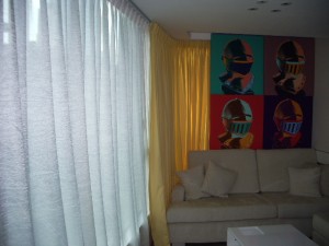 窗紗+ 窗簾 (酒店房間)