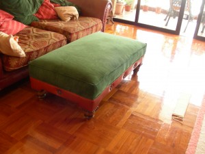 re-holstery ottoman
